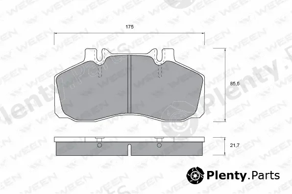 Ween 151-1029 — Brake Pad Set, disc brake
