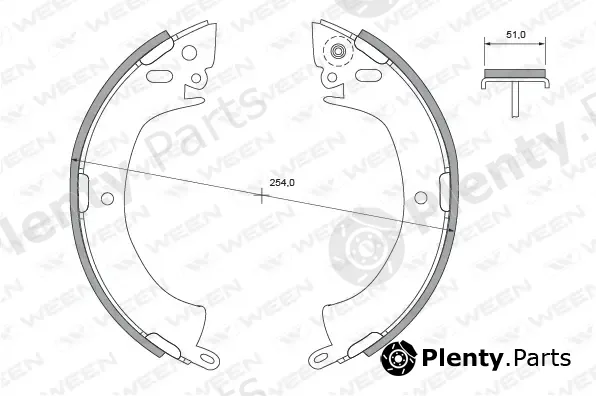 Ween 152-2280 — Brake Shoe Set