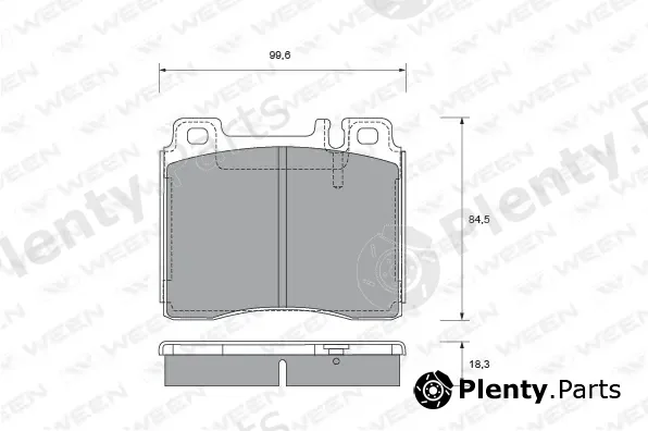 Ween 151-1657 — Brake Pad Set, disc brake