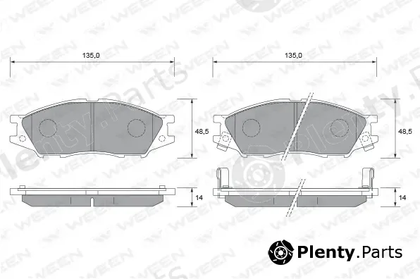 Ween 151-1378 — Brake Pad Set, disc brake