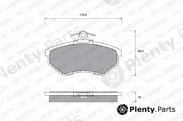 Ween 151-1146 — Brake Pad Set, disc brake