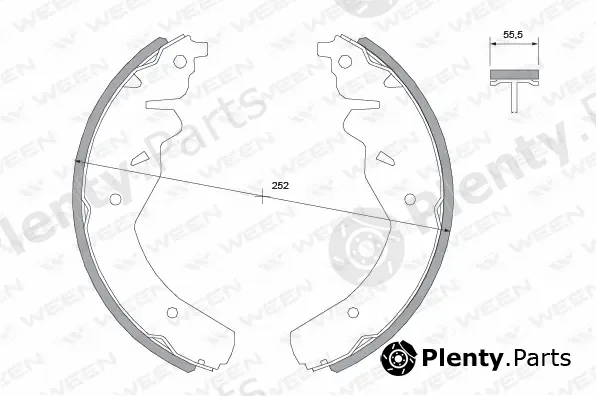 Ween 152-2025 — Brake Shoe Set