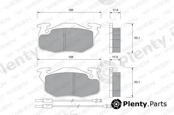 Ween 151-1585 — Brake Pad Set, disc brake