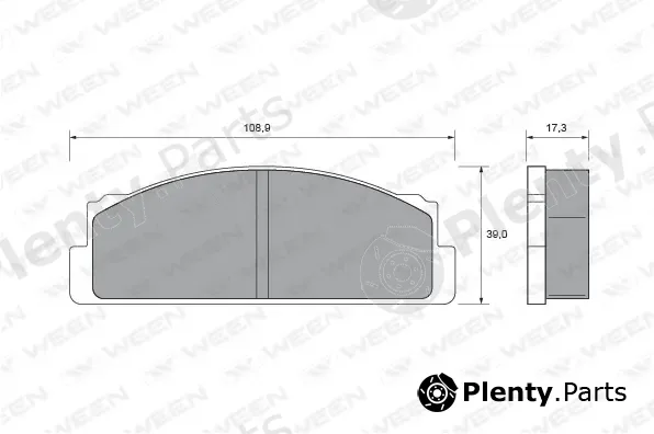 Ween 151-1604 — Brake Pad Set, disc brake
