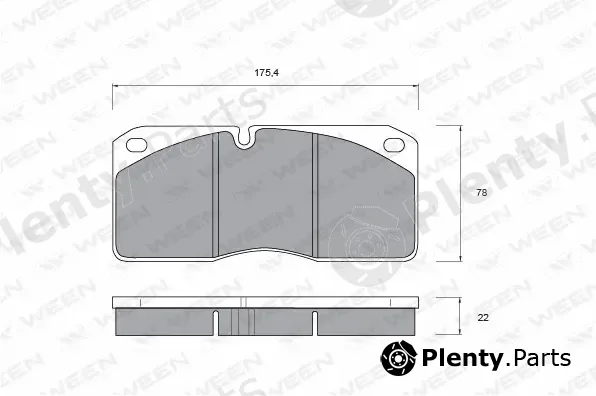 Ween 151-1030 — Brake Pad Set, disc brake