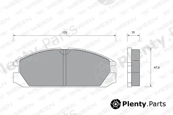 Ween 151-1433 — Brake Pad Set, disc brake