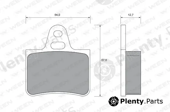 Ween 151-1615 — Brake Pad Set, disc brake