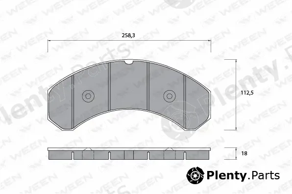 Ween 151-1066 — Brake Pad Set, disc brake