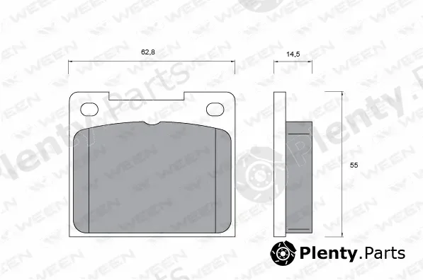 Ween 151-1078 — Brake Pad Set, disc brake