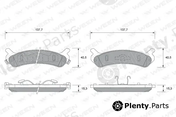Ween 151-1494 — Brake Pad Set, disc brake