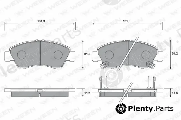 Ween 151-1366 — Brake Pad Set, disc brake
