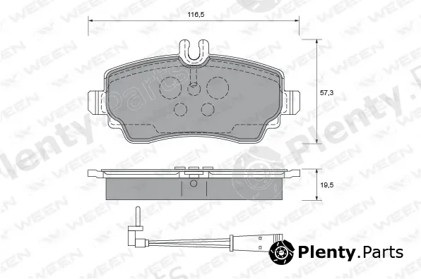 Ween 151-1894 — Brake Pad Set, disc brake