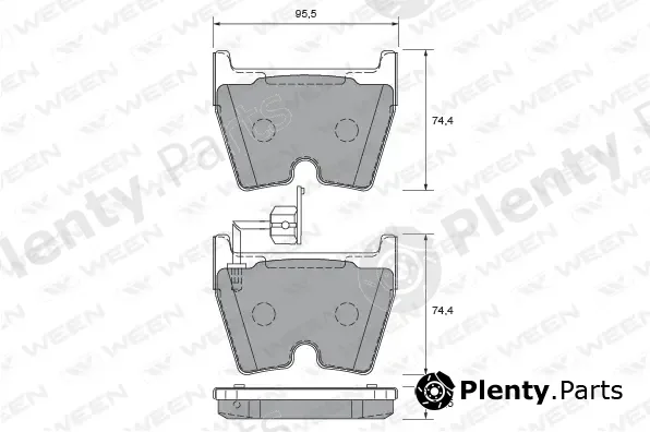 Ween 151-2627 — Brake Pad Set, disc brake