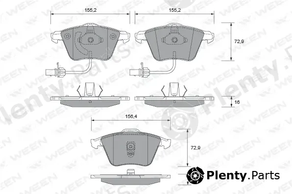 Ween 151-1924 — Brake Pad Set, disc brake