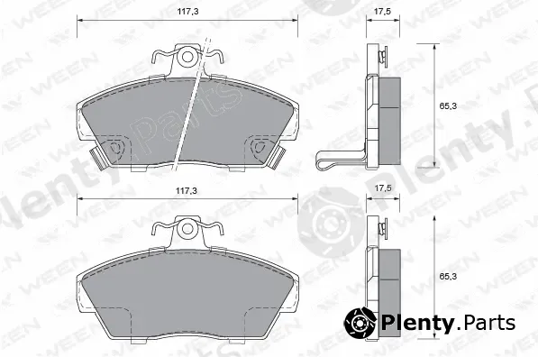 Ween 151-1026 — Brake Pad Set, disc brake