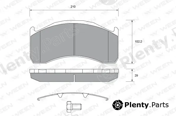 Ween 151-1551 — Brake Pad Set, disc brake