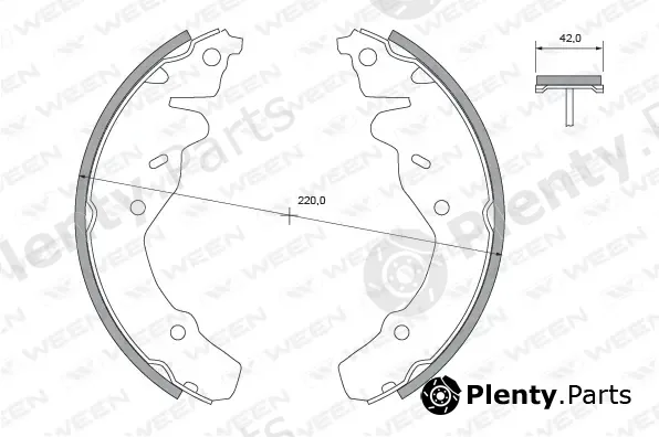 Ween 152-2472 — Brake Shoe Set