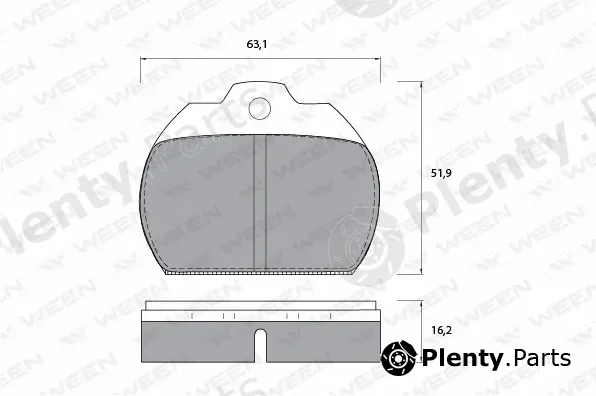Ween 151-1090 — Brake Pad Set, disc brake