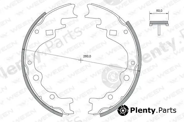 Ween 152-2287 — Brake Shoe Set