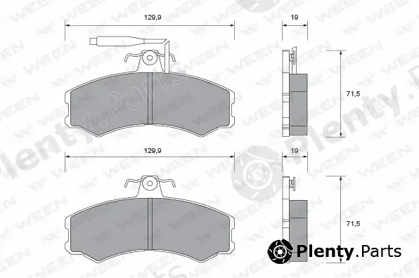 Ween 151-1400 — Brake Pad Set, disc brake