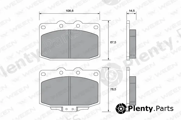 Ween 151-2381 — Brake Pad Set, disc brake