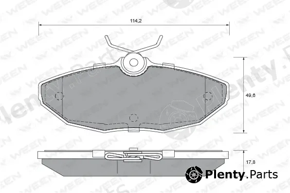 Ween 151-1842 — Brake Pad Set, disc brake