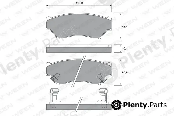 Ween 151-2591 — Brake Pad Set, disc brake