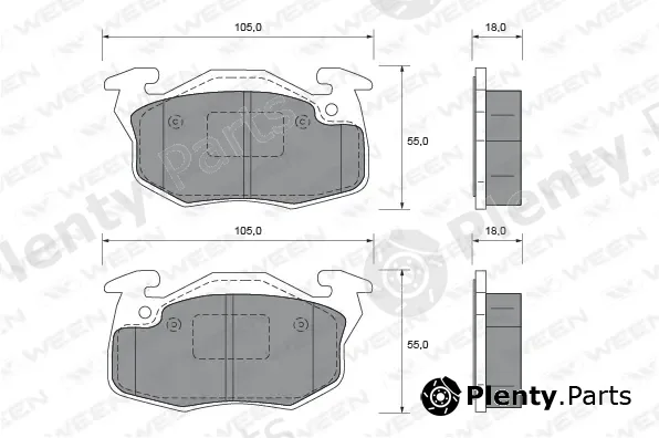 Ween 151-1989 — Brake Pad Set, disc brake