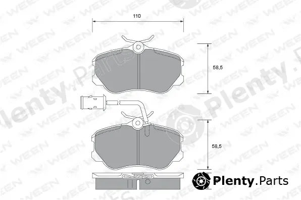 Ween 151-1472 — Brake Pad Set, disc brake