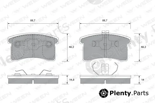 Ween 151-2138 — Brake Pad Set, disc brake