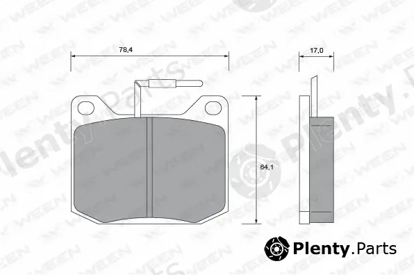 Ween 151-1080 — Brake Pad Set, disc brake
