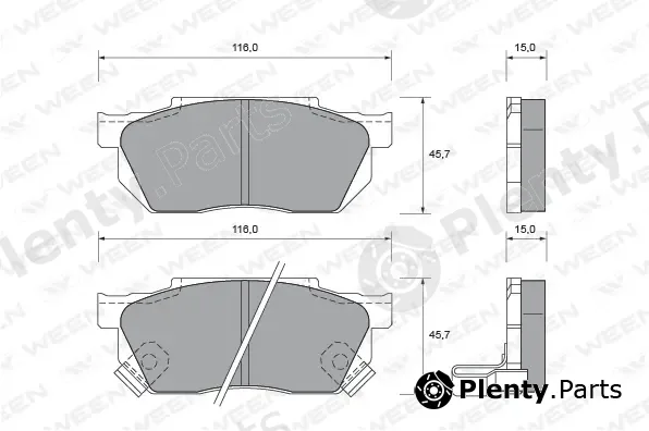 Ween 151-2225 — Brake Pad Set, disc brake