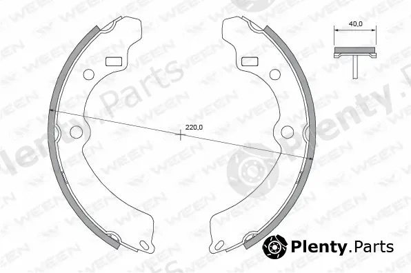 Ween 152-2375 — Brake Shoe Set