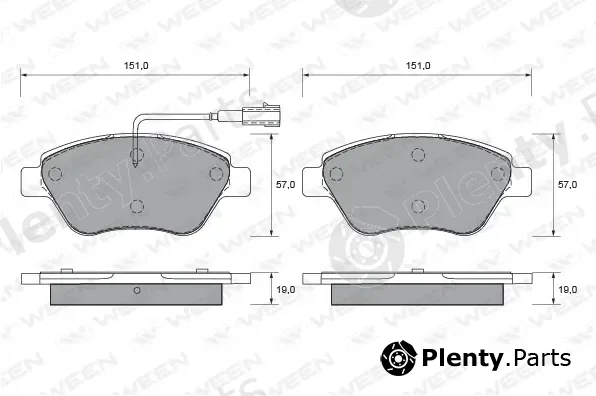 Ween 151-1899 — Brake Pad Set, disc brake