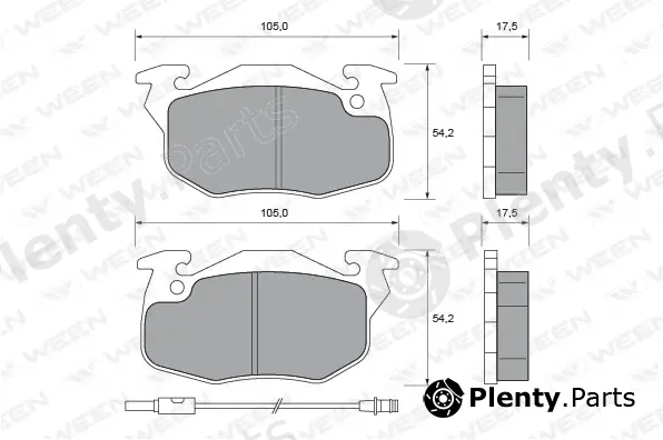 Ween 151-2246 — Brake Pad Set, disc brake