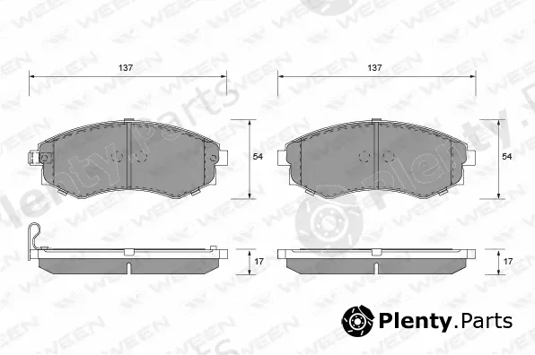 Ween 151-1170 — Brake Pad Set, disc brake
