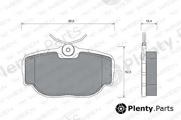 Ween 151-1678 — Brake Pad Set, disc brake