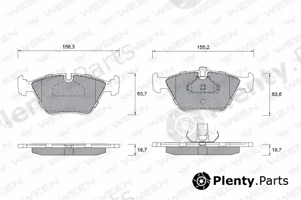 Ween 151-1268 — Brake Pad Set, disc brake