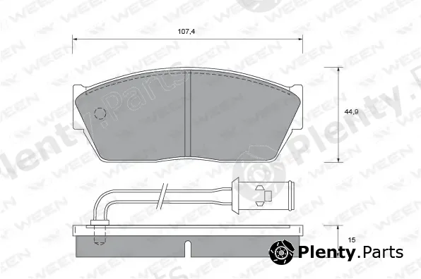 Ween 151-2367 — Brake Pad Set, disc brake