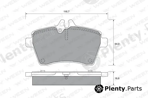 Ween 151-1997 — Brake Pad Set, disc brake