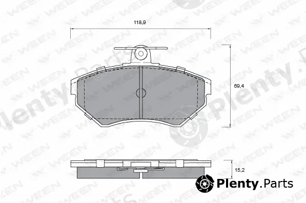 Ween 151-1343 — Brake Pad Set, disc brake