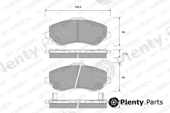Ween 151-2726 — Brake Pad Set, disc brake