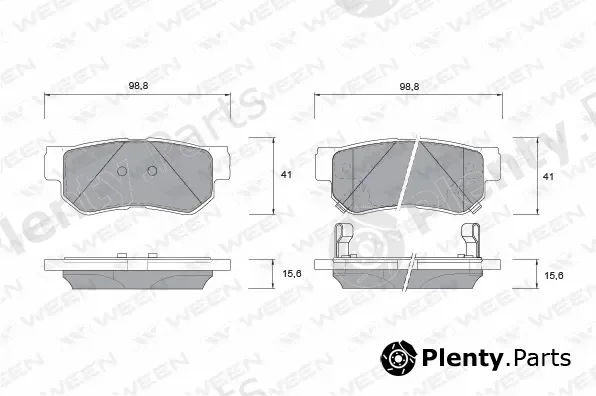 Ween 151-1132 — Brake Pad Set, disc brake