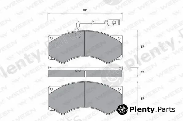 Ween 151-1040 — Brake Pad Set, disc brake