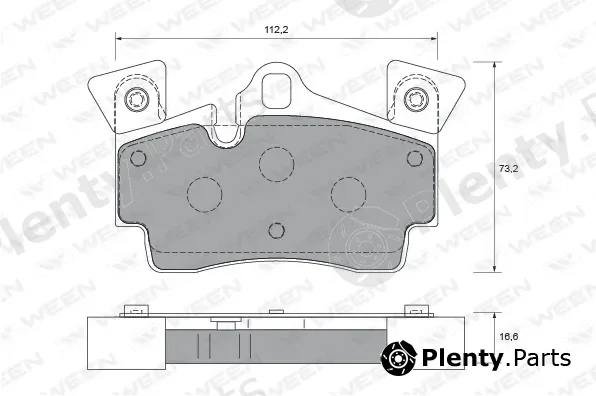 Ween 151-1751 — Brake Pad Set, disc brake