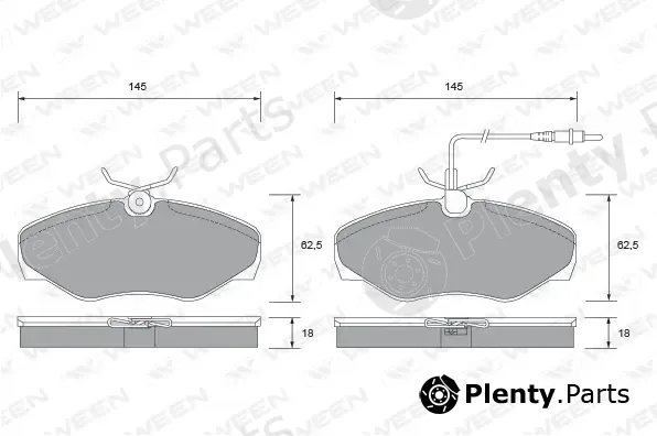 Ween 151-2681 — Brake Pad Set, disc brake