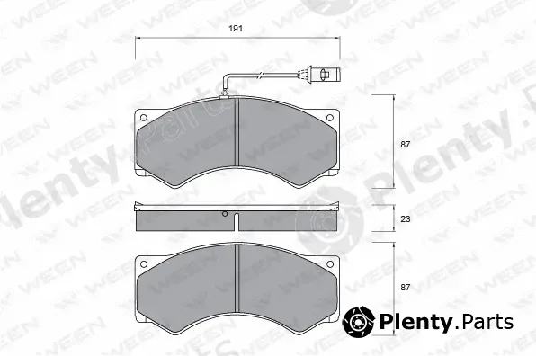 Ween 151-1041 — Brake Pad Set, disc brake