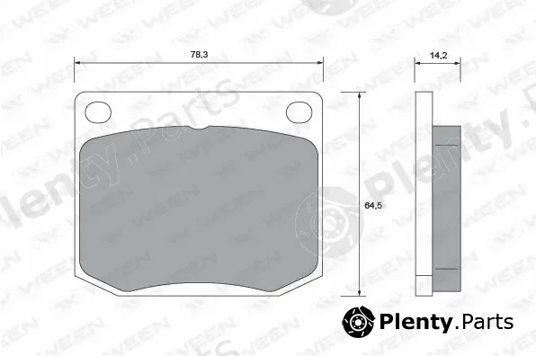 Ween 151-1098 — Brake Pad Set, disc brake