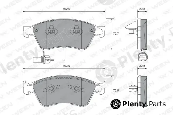 Ween 151-1942 — Brake Pad Set, disc brake