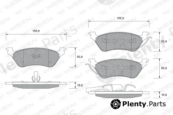Ween 151-1545 — Brake Pad Set, disc brake